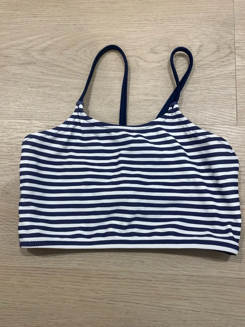 Crewcuts Navy Trim Beige Lined Swim Top